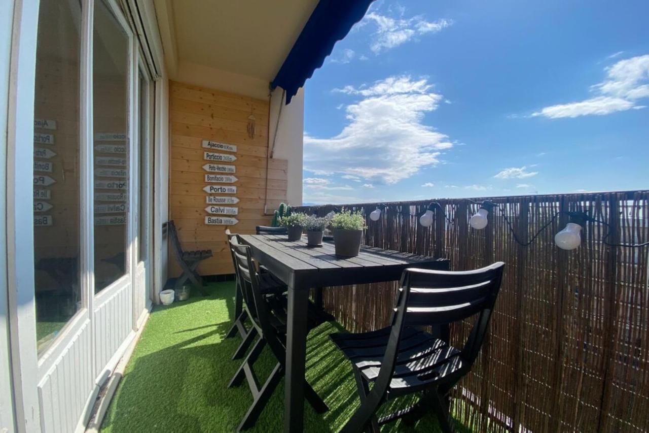 Appartement Vue Mer Au Carre D'Or De Ajaccio - Parking, Wifi Extérieur photo
